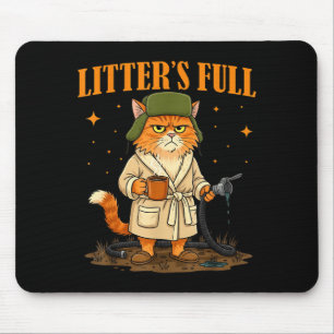 Katzenstreu ist voll lustiges Weihnachtsdesign für Mousepad