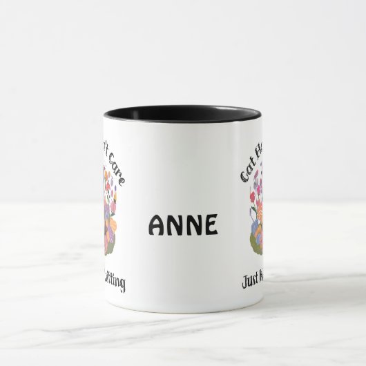 Katzenstricken Tasse (Zentrum)