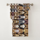 Katzenstruktur Badhandtuch Set (Insitu)