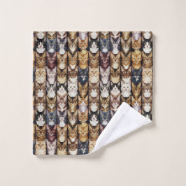 Katzenstruktur Badhandtuch Set
