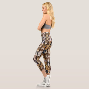 Katzenstruktur Capri Leggings