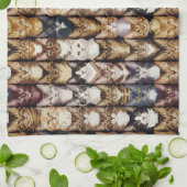 Katzenstruktur Geschirrtuch (Gefaltet)