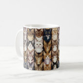 Katzenstruktur Kaffeetasse (Vorderseite Links)