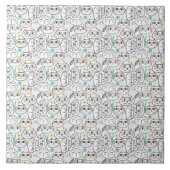 Katzenstruktur Keramik Fliese (Vorderseite)