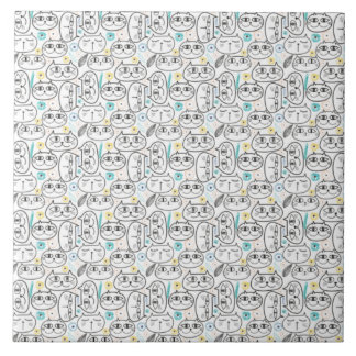 Katzenstruktur Keramik Fliese