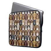 Katzenstruktur Laptopschutzhülle (Vorderseite Links)