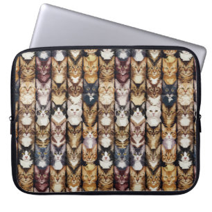 Katzenstruktur Laptopschutzhülle