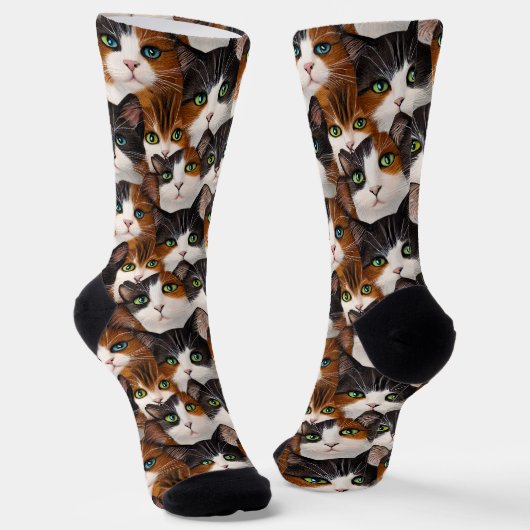 Katzenstucken Socken (Gewinkelt)