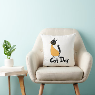 Katzentag Katze Kissen