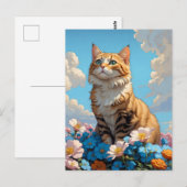 Katzentag Postkarte (Vorne/Hinten)