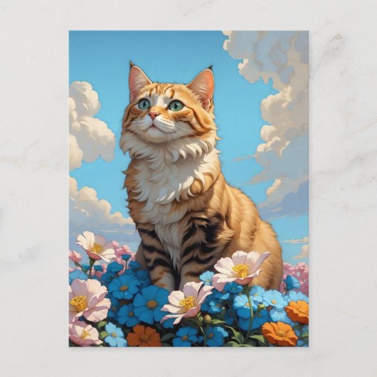 Katzentag Postkarte (Vorderseite)