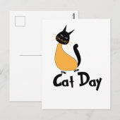 Katzentag postkarte (Vorne/Hinten)