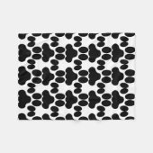 Katzentatzenmuster Fleecedecke (Vorderseite (Horizontal))