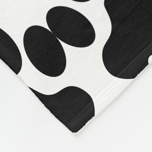 Katzentatzenmuster Fleecedecke (Ecke)