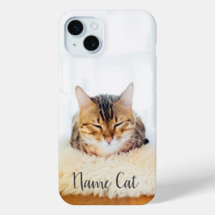 Katzentelefongehäuse mit dem Namen des Tieres ange Case-Mate iPhone Hülle