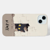 Katzentelefongehäuse nach dem Namen Ihres Haustier Case-Mate iPhone Hülle (Rückseite (Horizontal))