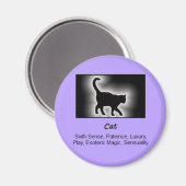 Katzentotem Tiergeist Bedeutung Magnet (Vorderseite/Rückseite)