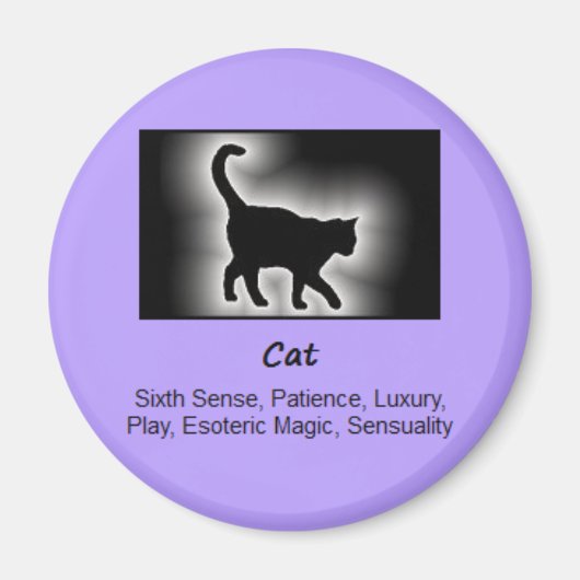 Katzentotem Tiergeist Bedeutung Magnet (Vorne)