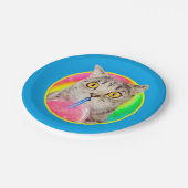 Katzentränke Pappteller (Schrägansicht)