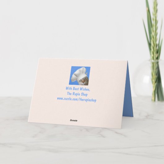 Katzentraum von Hühnchen wird gut Karte (Rückseite)