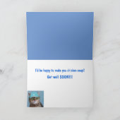 Katzentraum von Hühnchen wird gut Karte (Innenseite)