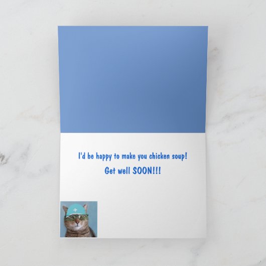 Katzentraum von Hühnchen wird gut Karte (Innenseite)