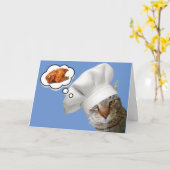 Katzentraum von Hühnchen wird gut Karte (Gelbe Blume)