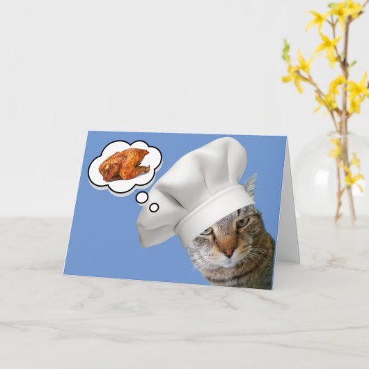 Katzentraum von Hühnchen wird gut Karte (Gelbe Blume)