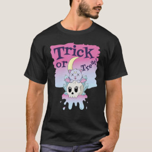 Katzentrick oder Halloween-Verpflegung 1 T-Shirt