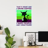 Katzentrinker Poster (Heimbüro)
