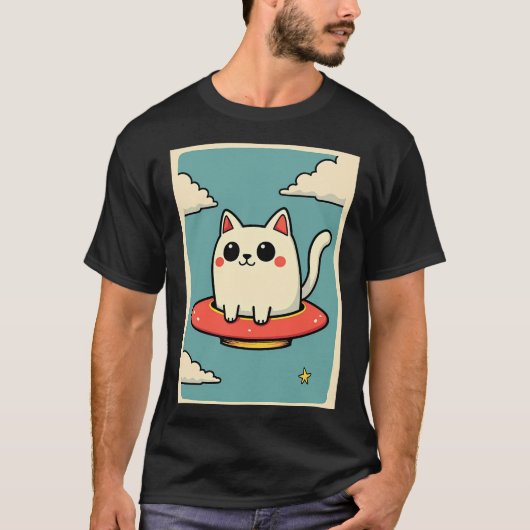 KatzenUFO T-Shirt (Vorderseite)