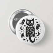 Katzenuhr Button (Vorne & Hinten)