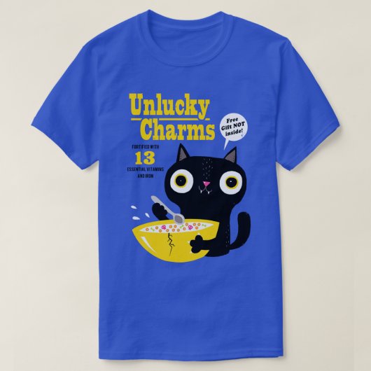 Katzenunglück-Charme T-Shirt (Design vorne)