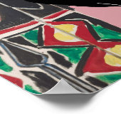 Katzenunterfenster nach dem Matisse-Poster Poster (Ecke)