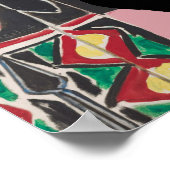 Katzenunterfenster nach Zufriedenheit Poster (Ecke)