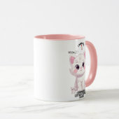 Katzenunterhaltung niedlich tasse (VorderseiteRechts)