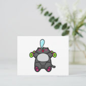 Katzenunterricht am Brustkorb mit Dumbells Postkarte (Stehend Vorderseite)