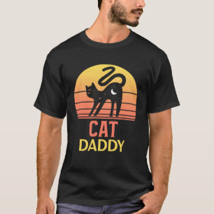 Katzenvater  Cat Daddy Vintage Achtziger Stil Katz T-Shirt