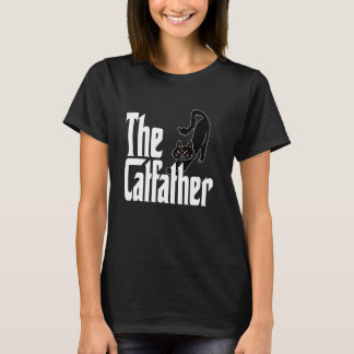 Katzenvater Der Katzenpate Süße schwarze Katzen Va T-Shirt