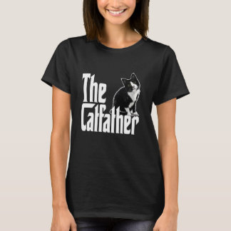 Katzenvater Der Katzenvater Süße Schwarz-Weiß-Katz T-Shirt