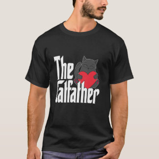 Katzenvater Der Katzenvater Süße schwarze Katzen V T-Shirt