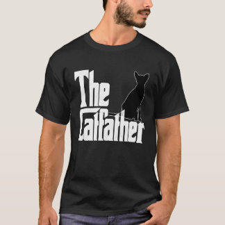 Katzenvater Der Katzenvater Verrückte schwarze Kat T-Shirt