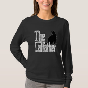 Katzenvater Der Katzenvater Verrückte schwarze Kat T-Shirt