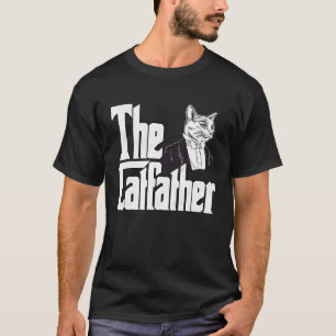 Katzenvater Der Katzenvater Verrückter Angezogener T-Shirt