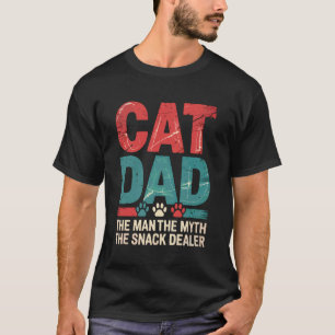 Katzenvater Der Mann Mythos Snack-Händler Lustige T-Shirt