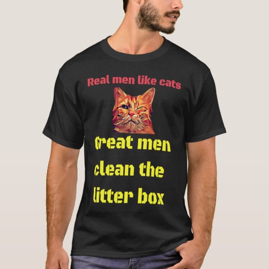 Katzenvater oder Cat Daddy T-Shirt (Vorderseite)