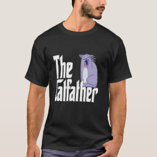 Katzenvater The Catfather Süße gähnende Katzen Vat T-Shirt