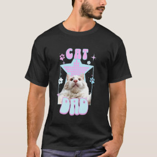 Katzenvater Y2K Harajuku Ästhetik Fell-Elternteil T-Shirt
