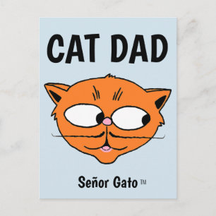"KATZENVATI" Señor Gato Schnurrbart Katze Postkarte