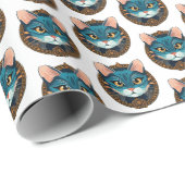 Katzenverpackungspapier Geschenkpapier (Rolleneckpunkt)